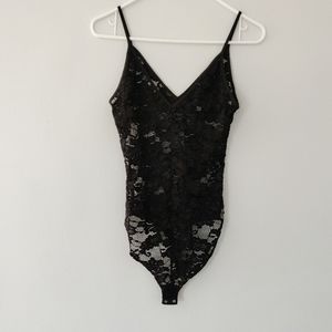 BLACK LACE BODYSUIT SIZE SMALL